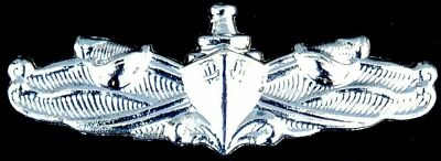US Naval Surface WARFARE Specialist ESWS Regulation Badge SILVER Pin Enlisted