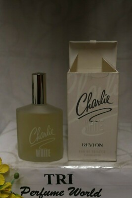 Charlie WHITE Revlon Women Eau de Toilette Spray 3.4 oz 100 ml Old Packaging
