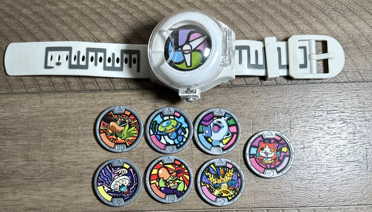 Bandai Japan Yokai Watch Wristwatch for Medals Yo-Kai + 7 Yo Kai Medals TESTED!!