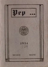 High School Yearbook Mexico Maine ME Mexico High School Pep 1934