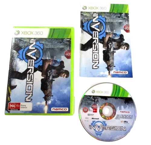 Inversion XBOX 360 MA15+ PAL R4 + Manual 2012 Namco Bandai Games Tested