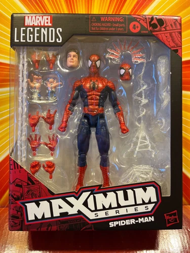 Hasbro Marvel Legends Maximum Series SPIDER-MAN New GOOD PAINT 1:12 6” MCFARLANE