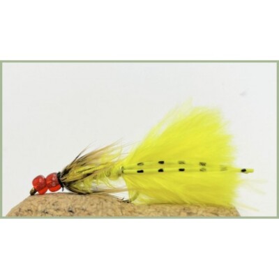 Hothead Damsel flies, 8 Pack Double Hothead Bead sunburst damsel, size 10