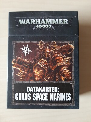 Warhammer 40k 40000 Chaos Space Marine Heretic Astartes Datakarten