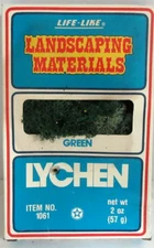 HO Scale Life-Like Green Colored Lychen Landscaping Material  2 ounces #1061