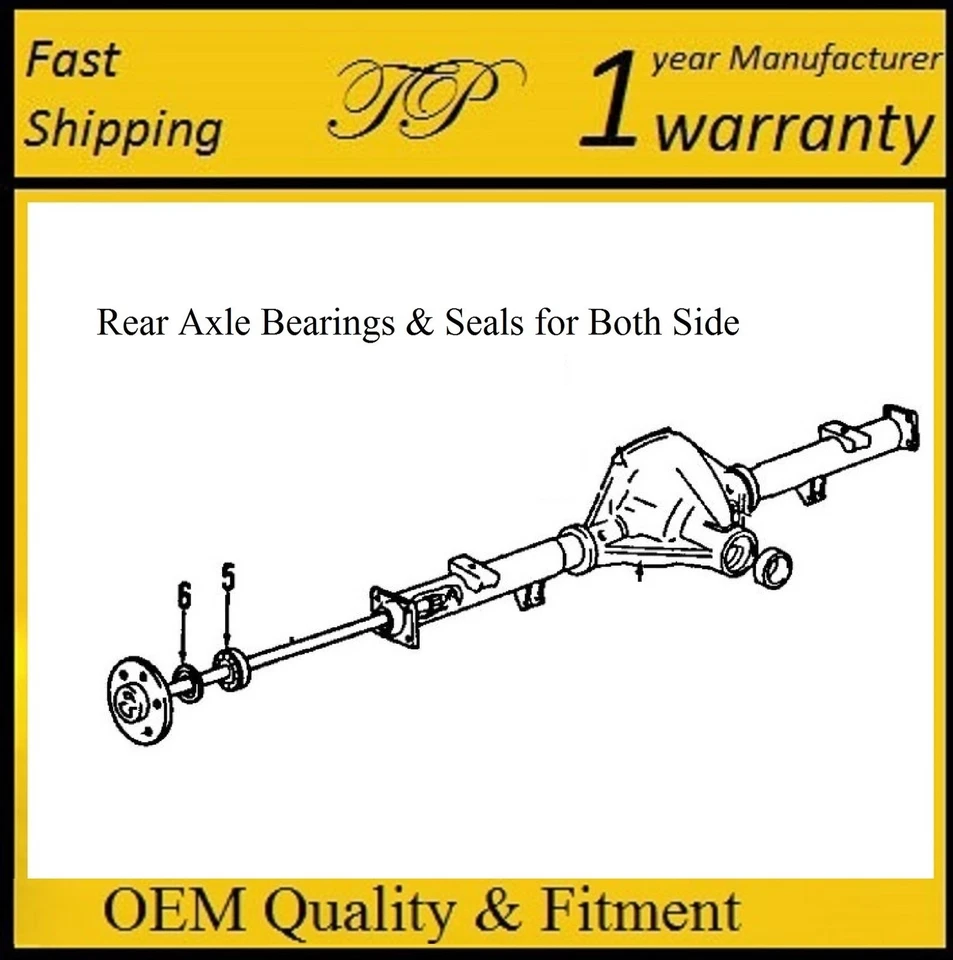 Rear Wheel Bearing & Seal Set For OLDSMOBILE OMEGA 1973-1979/STARFIRE 75-79 PAIR - Image 2 of 3