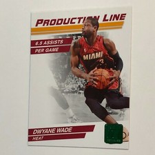 Dwyane Wade Production Line #51 Donruss Panini 2010 Miami Heat Basketball 