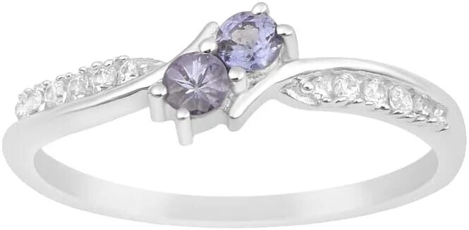 Anillos de Moda Blanco Tanzanita