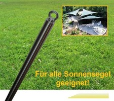 200 cm Edelstahl Sonnensegelmast!! einteilig! 2m Pfosten Halter Stange