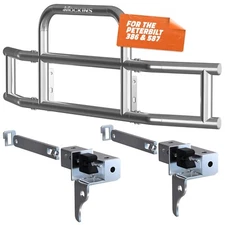90.x11.5x25.5 Grille Guard with Brackets for  Peterbilt 386 & 587