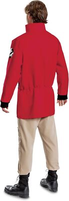 open lace back dress Movie Ghostbusters 2024 Phoebe Spengler Women Red Coat Cosplay Costume   TrendsinCosplay