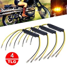 4x Motorrad Lastwiderstand LED Kabel Mini Bli...