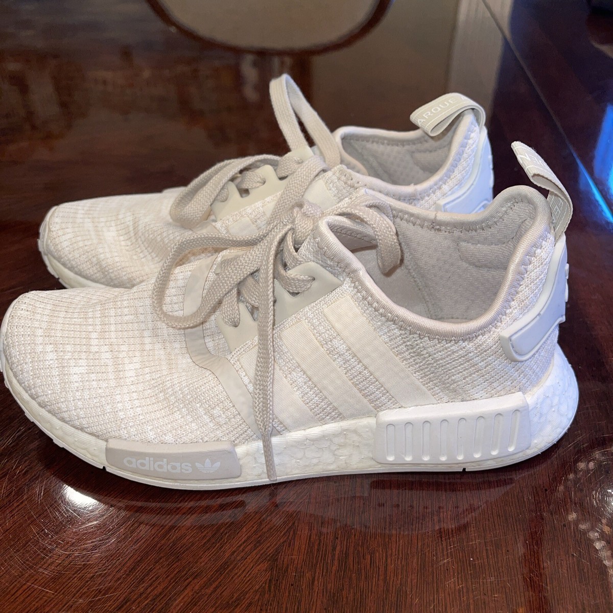 adidas gazelle silver green womens Shop Beige Womens adidas NMD R1 Lace Up Sneakers main image 1
