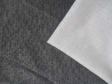 Interlining - Woven Medium Weight With Glue Iron on/Fusible White