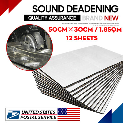 Sound Deadener Car Hood Engine Firewall Block Heat Shield Noise Insulation Mat