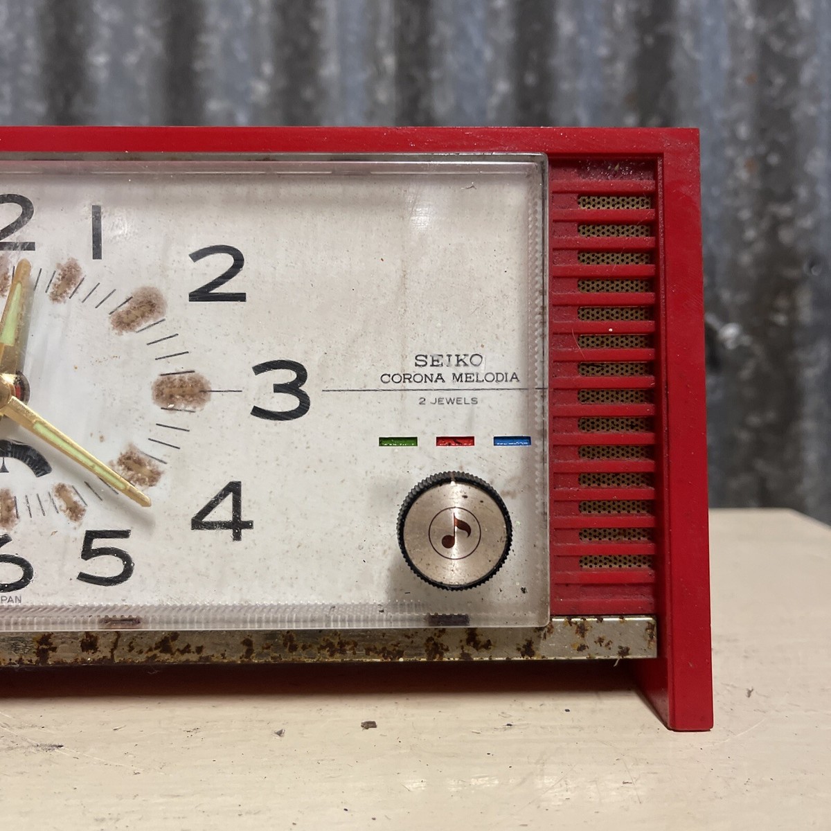 SEIKO CORONA MELODIA 2 JEWELS 置時計　昭和レトロ Seiko Corona Melodia Music Box Alarm Clock Vintage UNTESTED | eBay