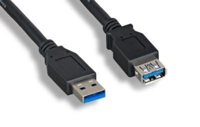 RiteAV USB 3.0 A Male to A Female Extension Cable Extender Cord 6ft 2 Pack