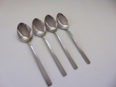 AMC Oslo/Silhouette Soup Spoon Lot 4 Spoons Stainless