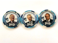 Plaza Downtown Las Vegas 25th Anniversary 1971-1996 set of 1 casino chips