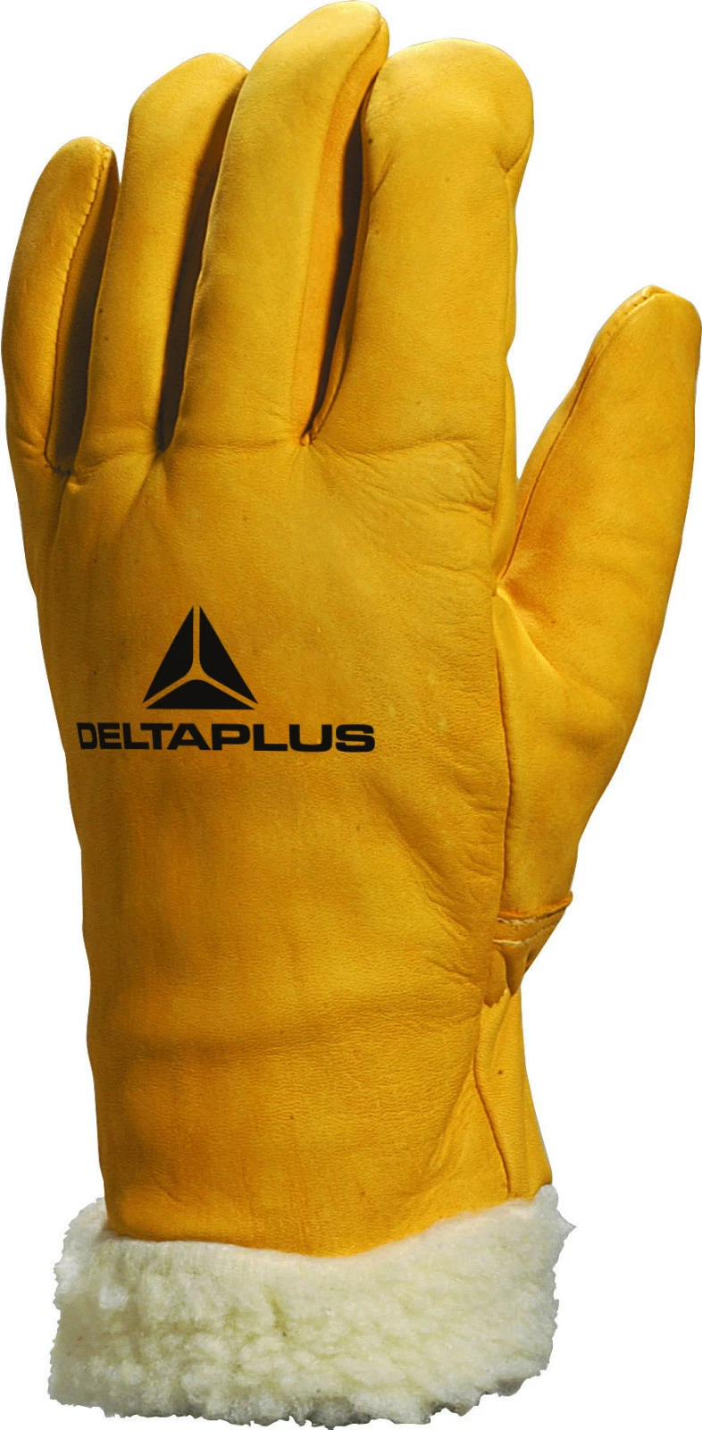 x2 Pairs Delta Plus Venitex FBF15 Mens Fur Lined Leather Winter Thermal Gloves