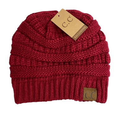 NWT C.C. Red Beanie | eBay