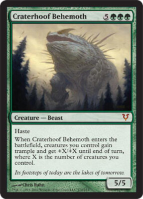 MTG English Craterhoof Behemoth NM Normal Avacyn Restored