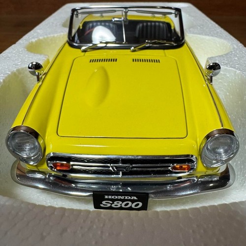 AutoArt 1 18 Honda S800 Yellow Diecast Model Car High Quality from Japan - Picture 6 of 10