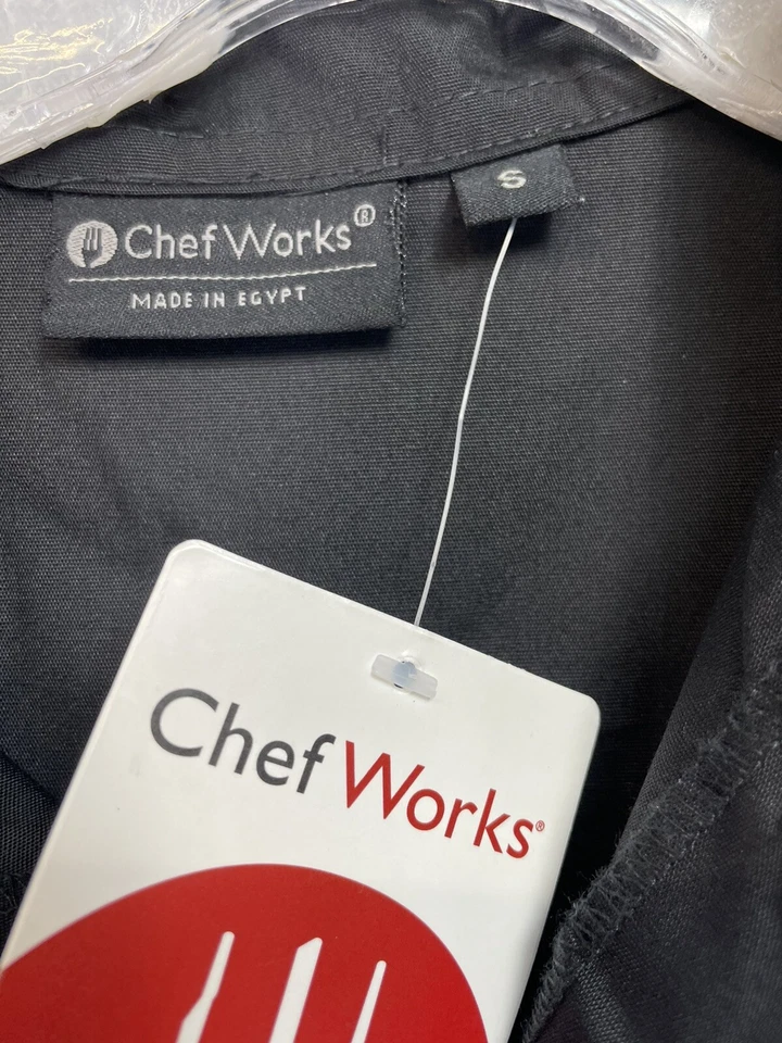 Chef Works Sz Small Black Button Up Shirt (K24) NWTs - Image 3 of 4