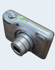 Nikon Coolpix L31 16.1MP Digital Camera Silver 5x Zoom  16GB SD Card - Tested