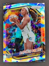 2025 Panini WNBA Prizm DIAMOND MILLER Silver Ice Prizm #27 Dallas Wings (B)