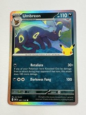 Umbreon Shiny Holo #091/128 Pokemon card 30th Anniversary RARE Fresh MINT 💎💎💎