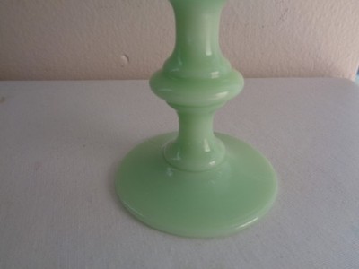 Rare Antique Portieux Vallerysthal Jade Green Opaline Uranium