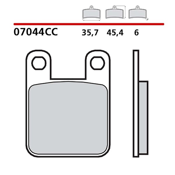 Brembo VORDERRADBREMSBELAGE-KIT FUR Peugeot JET Force 50 03-10-COD. 07044-image