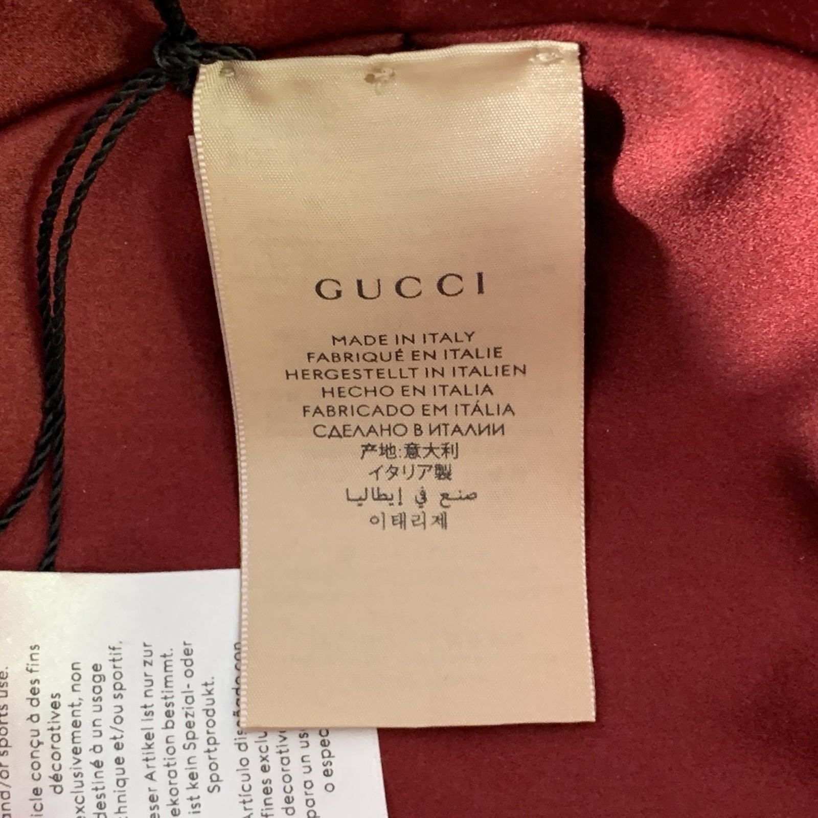 GUCCI FW21 Size M Black Velvet Leather Trim Cotton Riding Helmet image 9