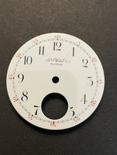 US Watch Co. Waltham Pocket Watch Dial Part Watchmaker Estate 45mm Porcelain
