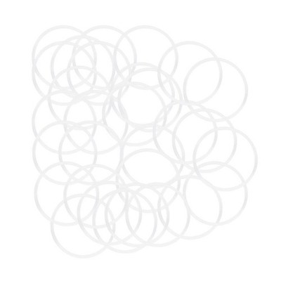 Silicone O-Rings 30mm OD, 27mm ID, 1.5mm Width, Seal Gasket White 30Pcs *vv