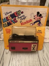 Vintage Kodak Mickey-Matic Camera Disney 110 Film Point Shoot Collectible Toy