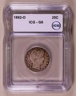 1892-O Barber Quarter ICG G6 ***RARE ORIGINAL COIN***