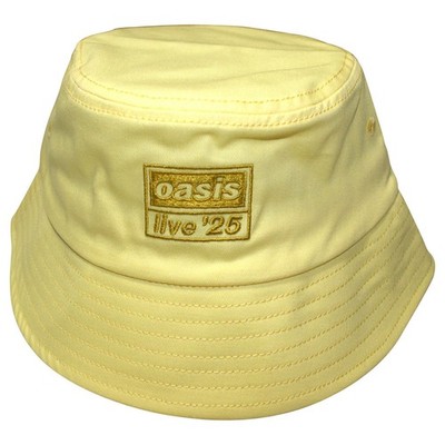 Oasis Live '25 Band Logo Ex-Tour Gelb Bucket Hat One Size