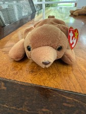 Cubbie the Brown Bear Ty Beanie Baby 4th gen hang tag MWMT