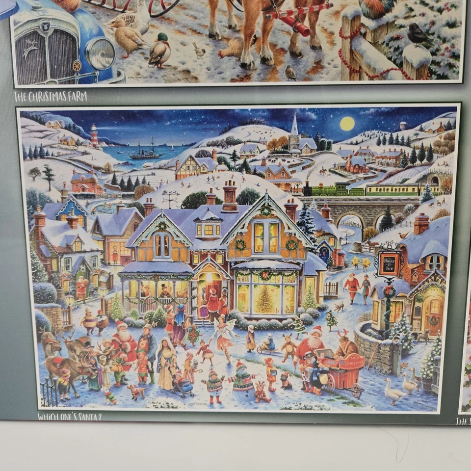 Ravensburger Roy Trower No. 2 Christmas Collection 4 x 500 Piece Puzzles Germany - Image 4 of 4