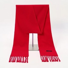Ladies Winter Red Pashmina Scarf Warm Thick Long Shawl Tassel Party Fashion