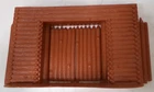 Vintage Marx Fort Apache Playset Plastic Brown Wall Gate Part Accessory Lot