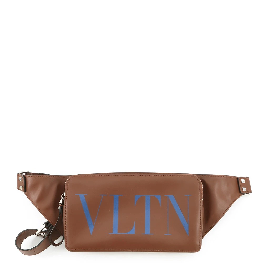 Valentino — Valentino Garavani VLTN Crossbody Bag Leather Brown