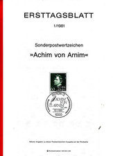 Deutschland - Berlin MiNr. 1/1981 bis 13/1981 (ETB)