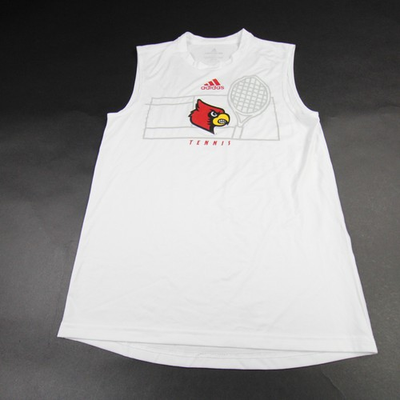 #ad Louisville Cardinals adidas Sleeveless Shirt Women#x27;s White Used Multiple Sizes $9.90