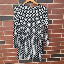 MICHAEL KORS Womens Printed Dress Knee Lenghs Zipped Long Sleeve 