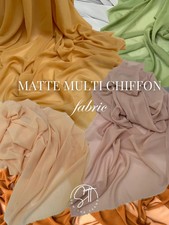 Chiffon Fabric by the Yard 58" Wide Sheer Lightweight Draping Material