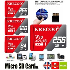 MICRO SD MEMORY CARD CLASS HIGH SPEED TF FLASH 1TB 512GB 256GB 128GB 64GB UK