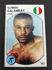 1988 Panini Supersport Figure # 163 - 93 Sumbu Kalambay Boxing / Collovati